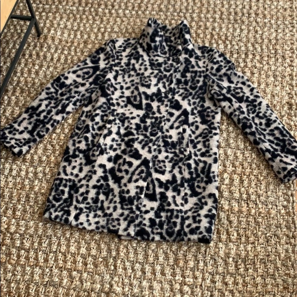 Leopard wool Ann Taylor coat